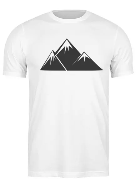 Заказать мужскую футболку в Москве. Футболка классическая Mountains от oneredfoxstore@gmail.com - готовые дизайны и нанесение принтов.