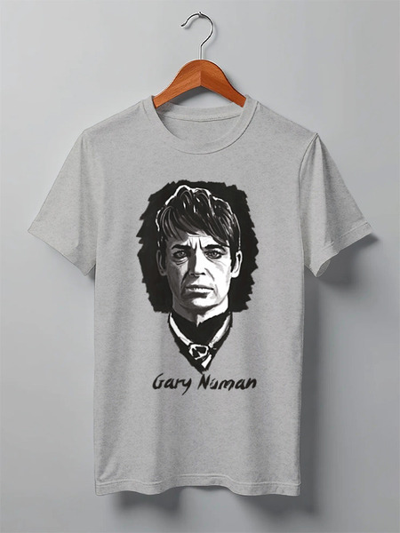 Заказать мужскую футболку в Москве. Футболка классическая Gary Numan от OEX design - готовые дизайны и нанесение принтов.