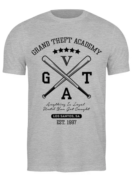 Заказать мужскую футболку в Москве. Футболка классическая GTA   от geekbox - готовые дизайны и нанесение принтов.