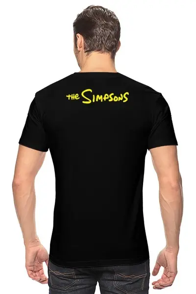 Заказать мужскую футболку в Москве. Футболка классическая Симпсоны от ПРИНТЫ ПЕЧАТЬ  - готовые дизайны и нанесение принтов.