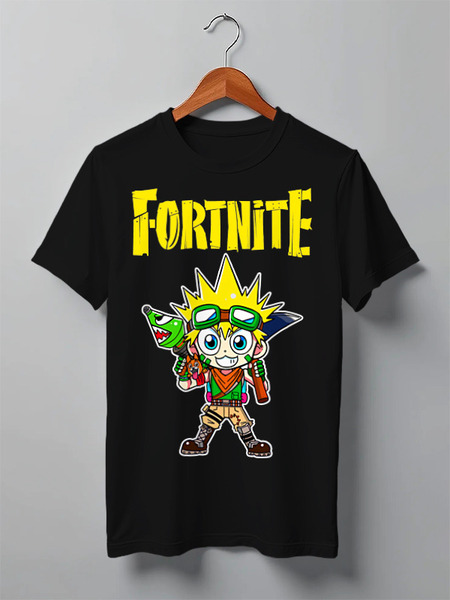 Заказать мужскую футболку в Москве. Футболка классическая FORTNITE от balden - готовые дизайны и нанесение принтов.