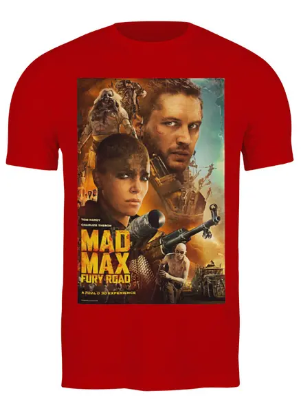 Заказать мужскую футболку в Москве. Футболка классическая Mad Max / Безумный Макс от KinoArt - готовые дизайны и нанесение принтов.
