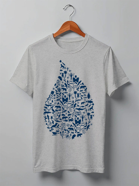 Заказать мужскую футболку в Москве. Футболка классическая Animals от oneredfoxstore@gmail.com - готовые дизайны и нанесение принтов.