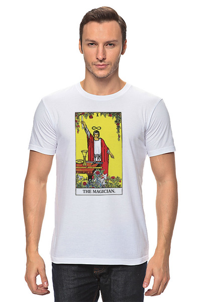 Заказать мужскую футболку в Москве. Футболка классическая Маг я! ✨ от @kristy_art_k  - готовые дизайны и нанесение принтов.