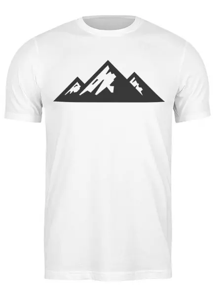 Заказать мужскую футболку в Москве. Футболка классическая Mountains от oneredfoxstore@gmail.com - готовые дизайны и нанесение принтов.