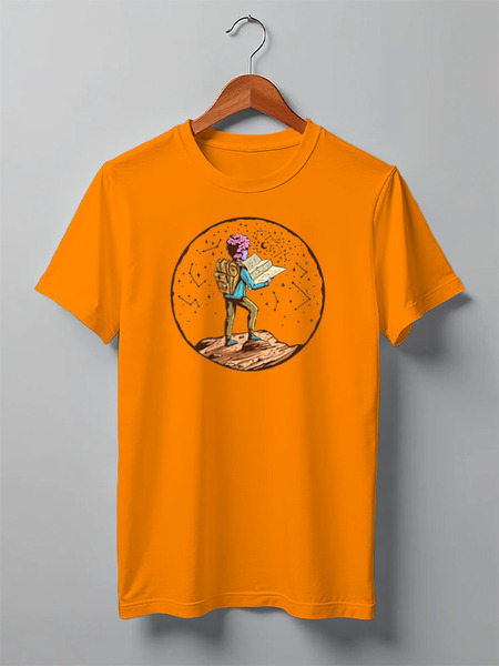 Заказать мужскую футболку в Москве. Футболка классическая Mountains от oneredfoxstore@gmail.com - готовые дизайны и нанесение принтов.