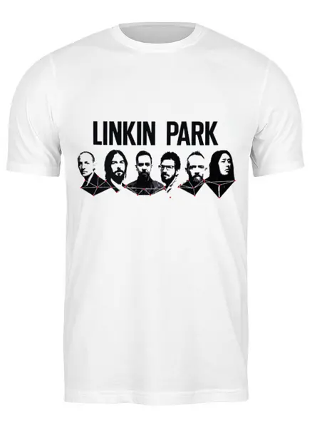 Заказать мужскую футболку в Москве. Футболка классическая Linkin park от Fedor - готовые дизайны и нанесение принтов.