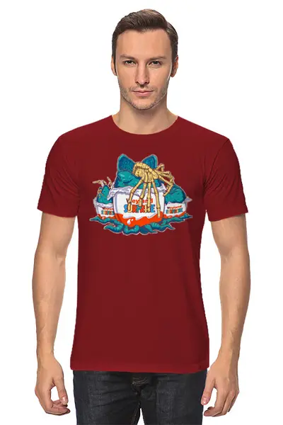 Заказать мужскую футболку в Москве. Футболка классическая Сюрпрайз от T-shirt print  - готовые дизайны и нанесение принтов.