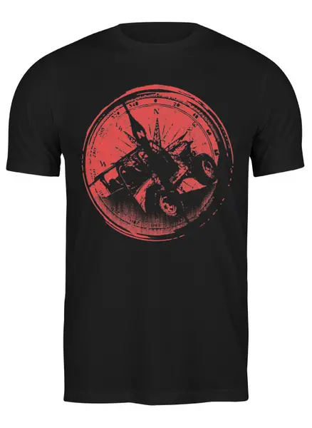 Заказать мужскую футболку в Москве. Футболка классическая Offroad от oneredfoxstore@gmail.com - готовые дизайны и нанесение принтов.