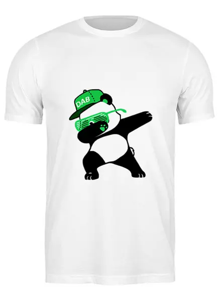Заказать мужскую футболку в Москве. Футболка классическая Dab Panda  от DESIGNER   - готовые дизайны и нанесение принтов.