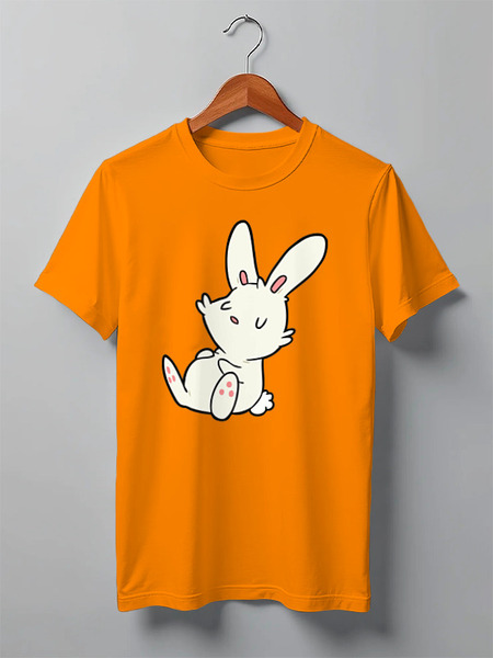 Заказать мужскую футболку в Москве. Футболка классическая Chill Bunny от skynatural - готовые дизайны и нанесение принтов.