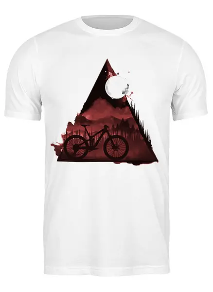 Заказать мужскую футболку в Москве. Футболка классическая Night Ride от oneredfoxstore@gmail.com - готовые дизайны и нанесение принтов.