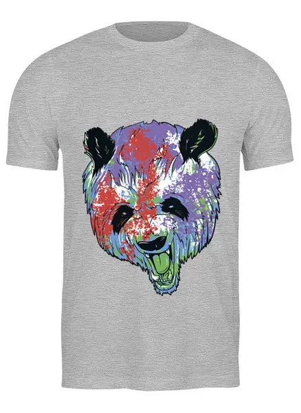 Заказать мужскую футболку в Москве. Футболка классическая Медведь от acidhouses - готовые дизайны и нанесение принтов.