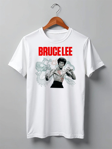 Заказать мужскую футболку в Москве. Футболка классическая Bruce Lee от Leichenwagen - готовые дизайны и нанесение принтов.