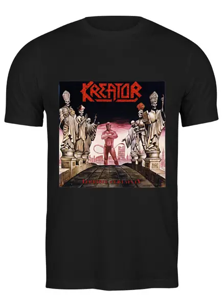 Заказать мужскую футболку в Москве. Футболка классическая "Kreator" от Fedor - готовые дизайны и нанесение принтов.
