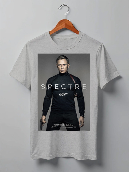 Заказать мужскую футболку в Москве. Футболка классическая Bond 007 / Spectre от KinoArt - готовые дизайны и нанесение принтов.