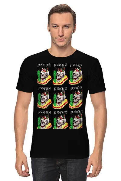 Заказать мужскую футболку в Москве. Футболка классическая рисуй от likazelenko999@gmail.com - готовые дизайны и нанесение принтов.