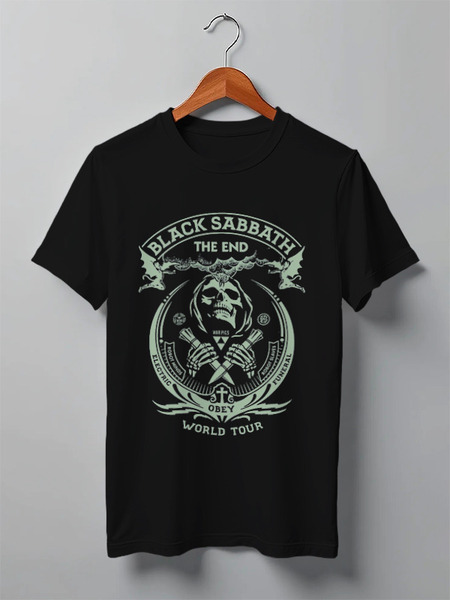 Заказать мужскую футболку в Москве. Футболка классическая "Black Sabbath" от Fedor - готовые дизайны и нанесение принтов.