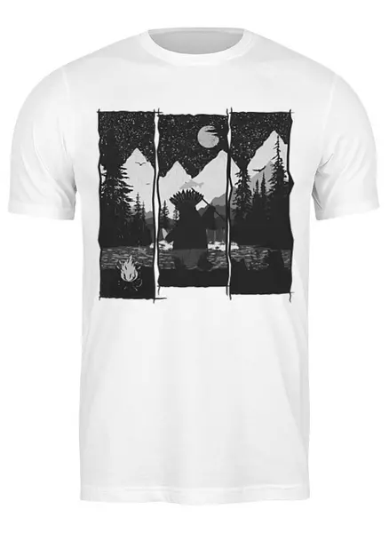 Заказать мужскую футболку в Москве. Футболка классическая Native Fisher от oneredfoxstore@gmail.com - готовые дизайны и нанесение принтов.