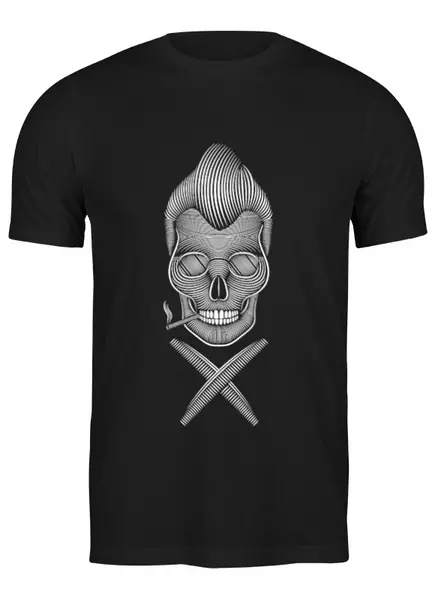 Заказать мужскую футболку в Москве. Футболка классическая Rockabilly от YellowCloverShop - готовые дизайны и нанесение принтов.