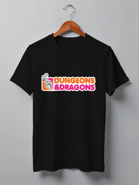 Заказать мужскую футболку в Москве. Футболка классическая Dungeons & Dragons от fanart - готовые дизайны и нанесение принтов.