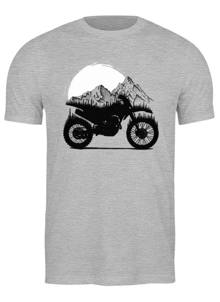 Заказать мужскую футболку в Москве. Футболка классическая Enduro от oneredfoxstore@gmail.com - готовые дизайны и нанесение принтов.
