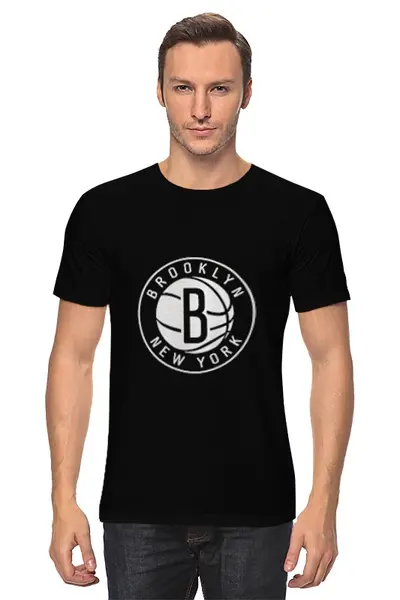 Заказать мужскую футболку в Москве. Футболка классическая Brooklin от Виктор Гришин - готовые дизайны и нанесение принтов.