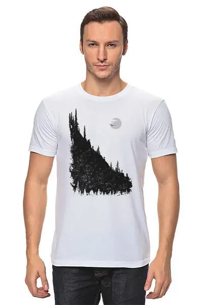 Заказать мужскую футболку в Москве. Футболка классическая Hiking and Bears от oneredfoxstore@gmail.com - готовые дизайны и нанесение принтов.