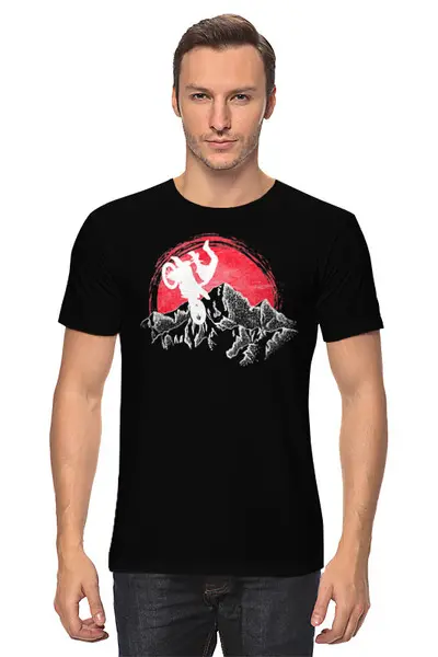 Заказать мужскую футболку в Москве. Футболка классическая Red Sun от oneredfoxstore@gmail.com - готовые дизайны и нанесение принтов.