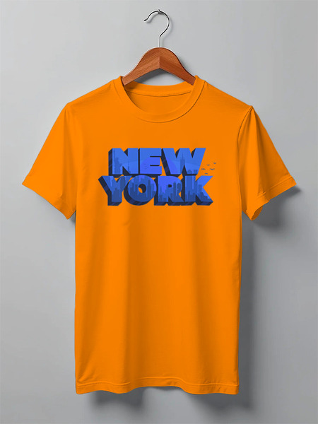 Заказать мужскую футболку в Москве. Футболка классическая New York City от balden - готовые дизайны и нанесение принтов.