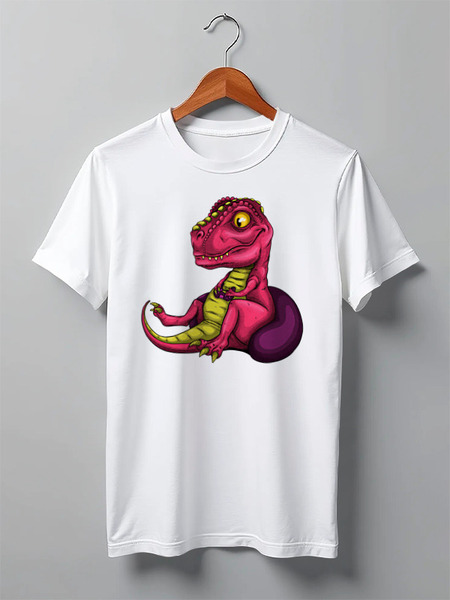 Заказать мужскую футболку в Москве. Футболка классическая Dinosaurs от balden - готовые дизайны и нанесение принтов.
