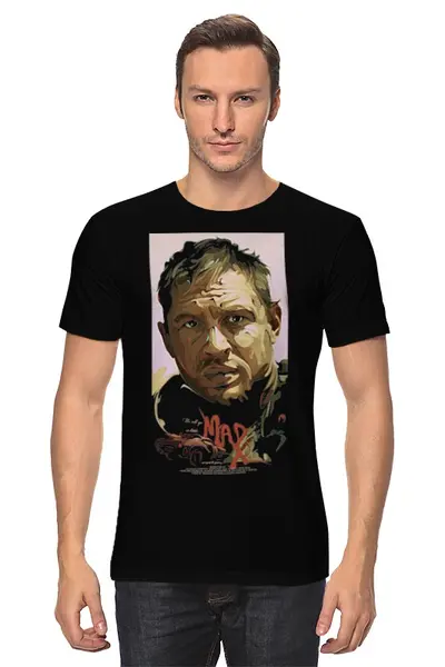 Заказать мужскую футболку в Москве. Футболка классическая Mad Max / Безумный Макс от KinoArt - готовые дизайны и нанесение принтов.