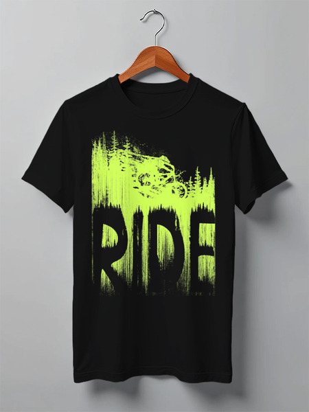 Заказать мужскую футболку в Москве. Футболка классическая Mountain Bike от oneredfoxstore@gmail.com - готовые дизайны и нанесение принтов.