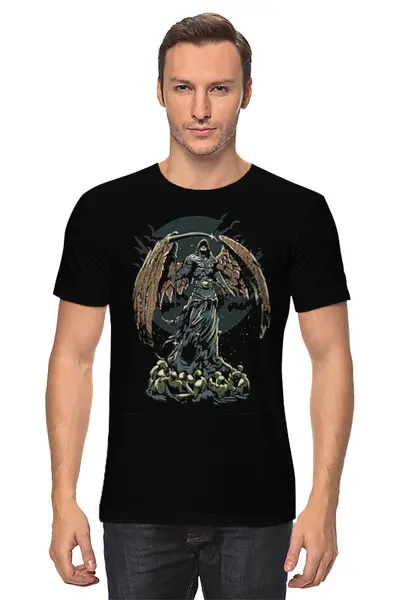Заказать мужскую футболку в Москве. Футболка классическая Oldschool от oneredfoxstore@gmail.com - готовые дизайны и нанесение принтов.