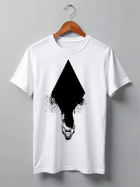 Заказать мужскую футболку в Москве. Футболка классическая Aliens от oneredfoxstore@gmail.com - готовые дизайны и нанесение принтов.