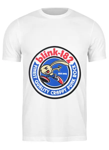 Заказать мужскую футболку в Москве. Футболка классическая blink-182  от lozerkids - готовые дизайны и нанесение принтов.