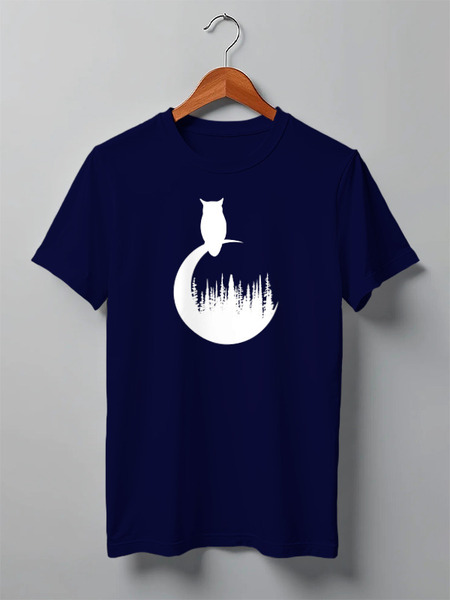 Заказать мужскую футболку в Москве. Футболка классическая Forest от oneredfoxstore@gmail.com - готовые дизайны и нанесение принтов.