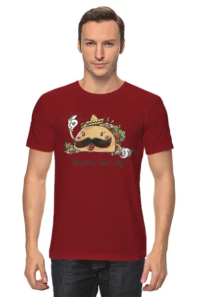 Заказать мужскую футболку в Москве. Футболка классическая Burgers от oneredfoxstore@gmail.com - готовые дизайны и нанесение принтов.