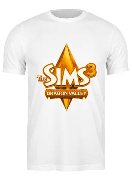 Заказать мужскую футболку в Москве. Футболка классическая The Sims 3 от THE_NISE  - готовые дизайны и нанесение принтов.