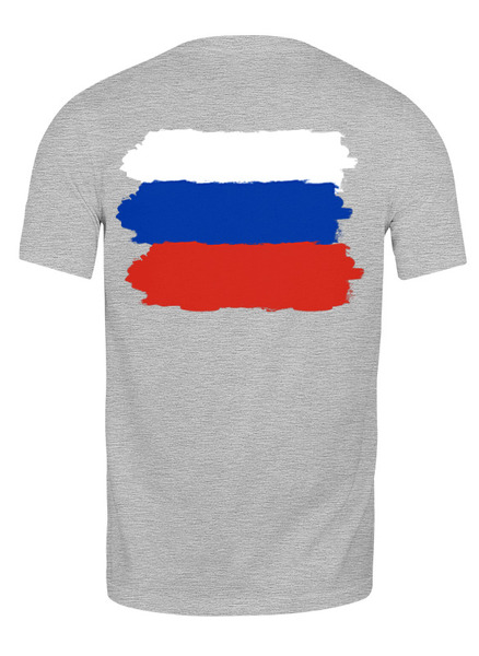 Заказать мужскую футболку в Москве. Футболка классическая Российская патриотическая от Andy Quarry - готовые дизайны и нанесение принтов.