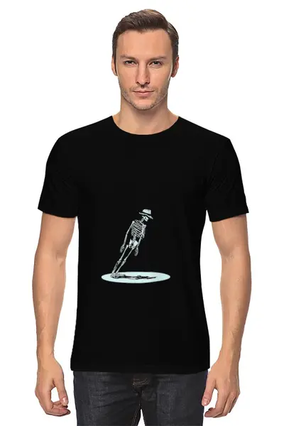 Заказать мужскую футболку в Москве. Футболка классическая Skeleton от YellowCloverShop - готовые дизайны и нанесение принтов.
