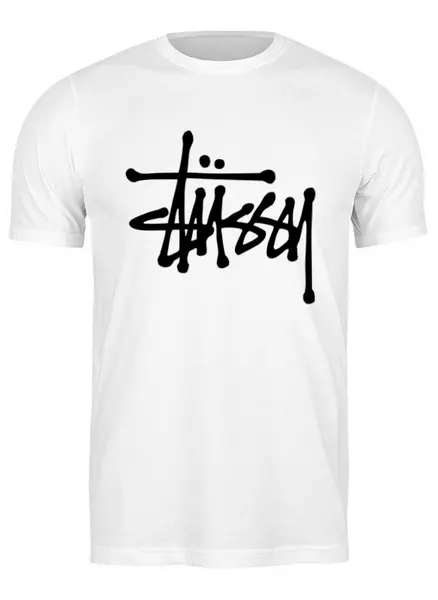Заказать мужскую футболку в Москве. Футболка классическая Stussy от DESIGNER   - готовые дизайны и нанесение принтов.