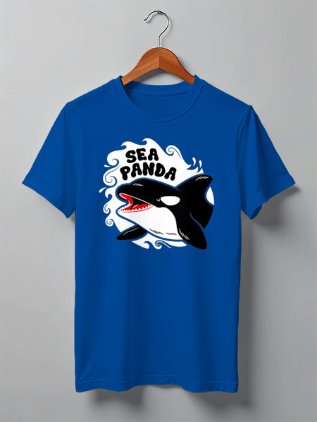 Заказать мужскую футболку в Москве. Футболка классическая ☮ Sea Panda ☮ от balden - готовые дизайны и нанесение принтов.