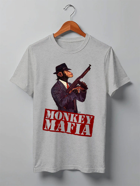 Заказать мужскую футболку в Москве. Футболка классическая Monkey Mafia от OEX design - готовые дизайны и нанесение принтов.