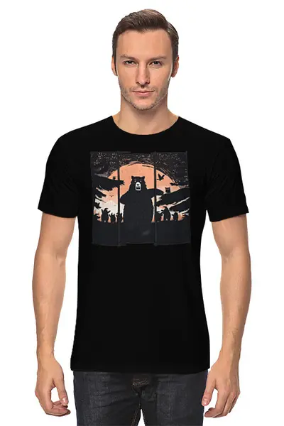 Заказать мужскую футболку в Москве. Футболка классическая Zombie Killer от oneredfoxstore@gmail.com - готовые дизайны и нанесение принтов.