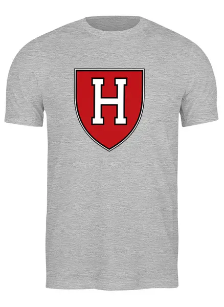 Заказать мужскую футболку в Москве. Футболка классическая Гарвард Кримсон (Harvard Crimson)  от KinoArt - готовые дизайны и нанесение принтов.