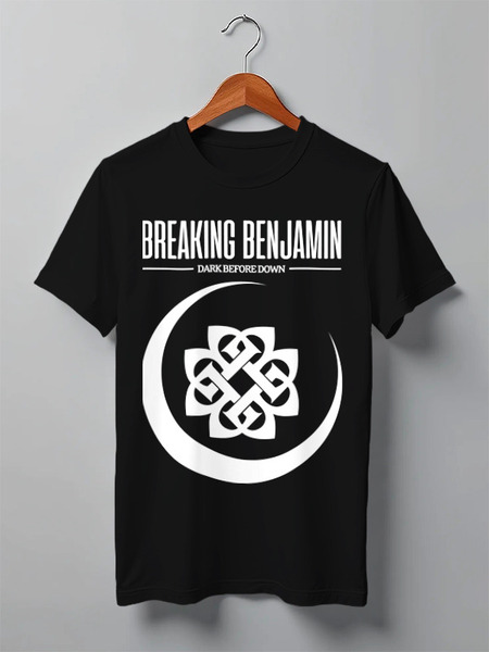 Заказать мужскую футболку в Москве. Футболка классическая Breaking Benjamin от geekbox - готовые дизайны и нанесение принтов.