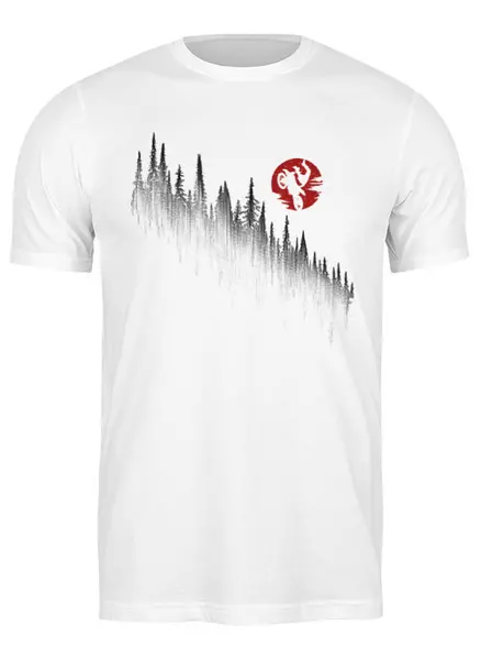 Заказать мужскую футболку в Москве. Футболка классическая Moon Rider от oneredfoxstore@gmail.com - готовые дизайны и нанесение принтов.