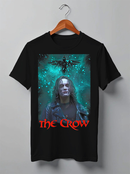 Заказать мужскую футболку в Москве. Футболка классическая The Crow от Leichenwagen - готовые дизайны и нанесение принтов.