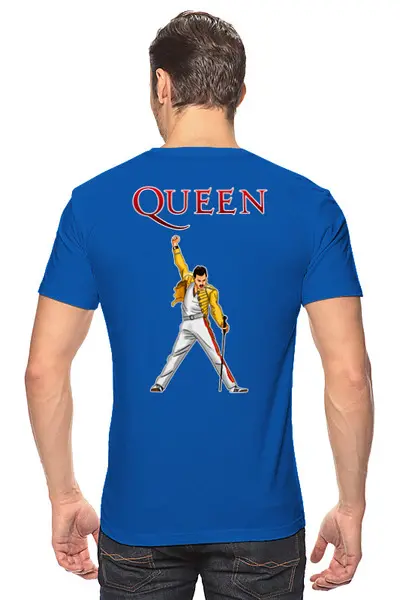 Заказать мужскую футболку в Москве. Футболка классическая Queen 50th Anniversary 1970-2020_ от balden - готовые дизайны и нанесение принтов.